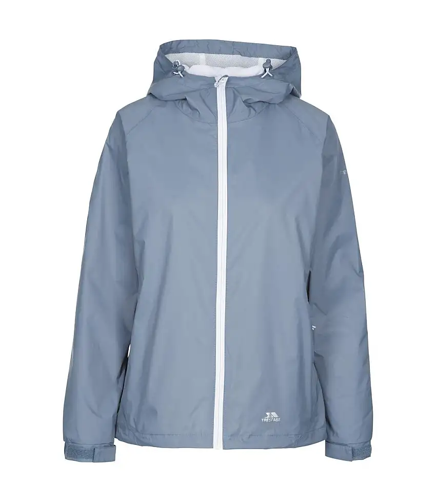 Womens/ladies Tayah Ii Waterproof Jacket Pewter Grey Trespass