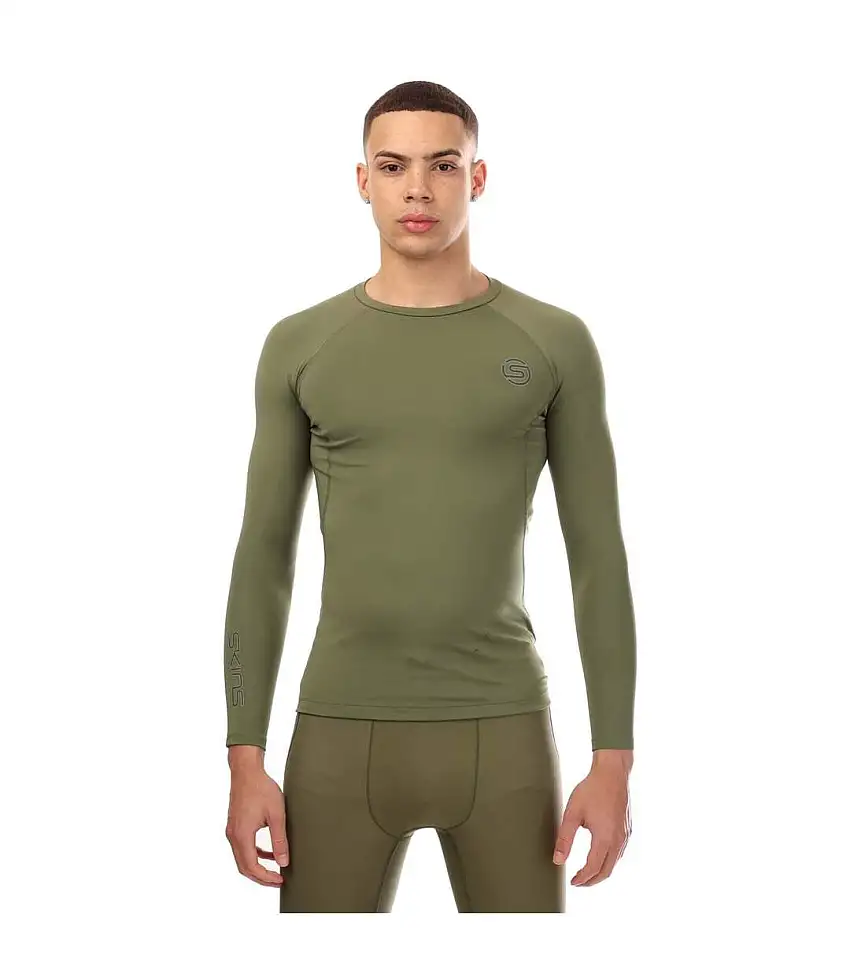 Mens Series-2 Long-sleeved Top Khaki Green Skins