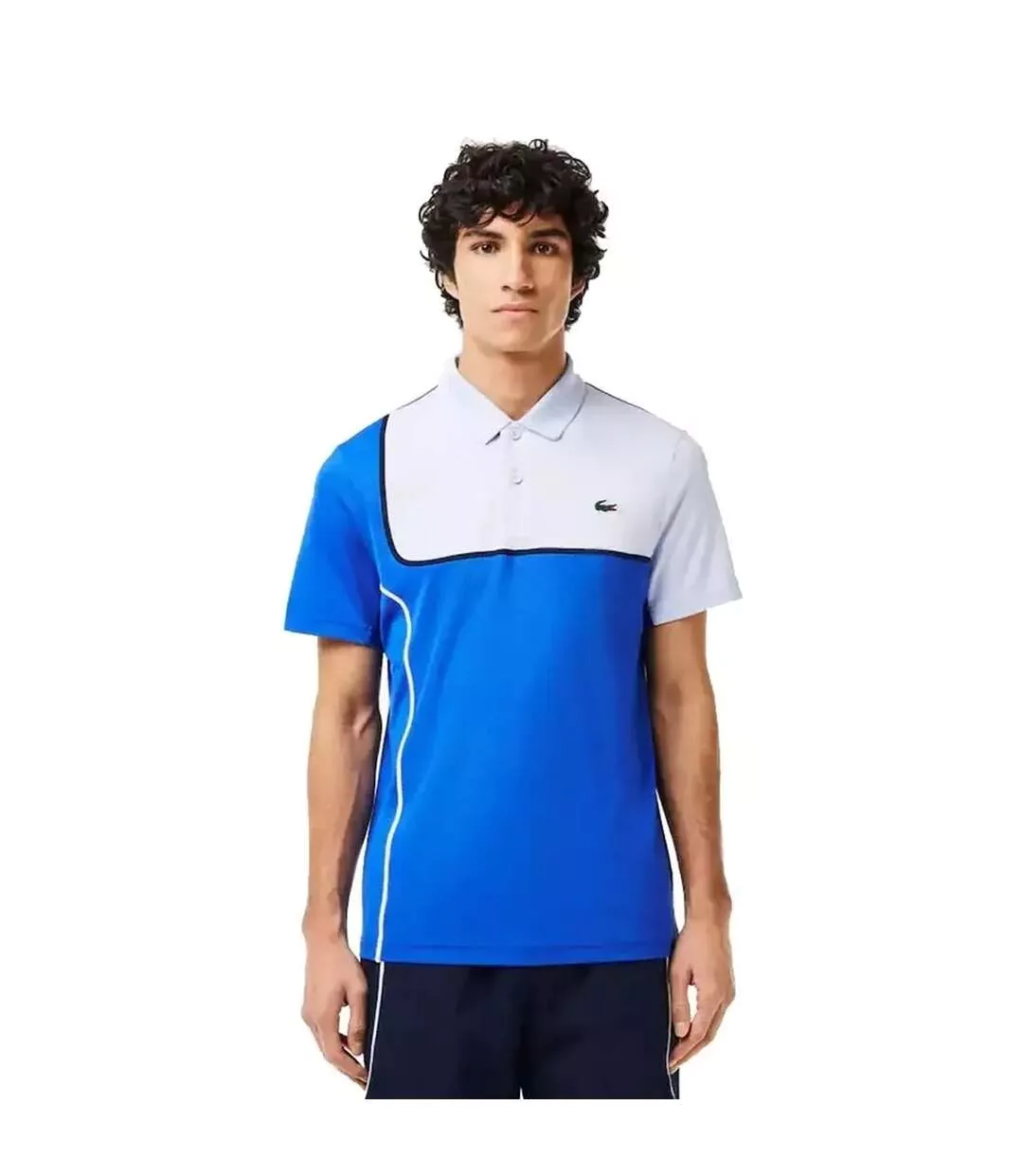 Mens Ultra Dry Regular Tennis Polo Shirt Blue Lacoste