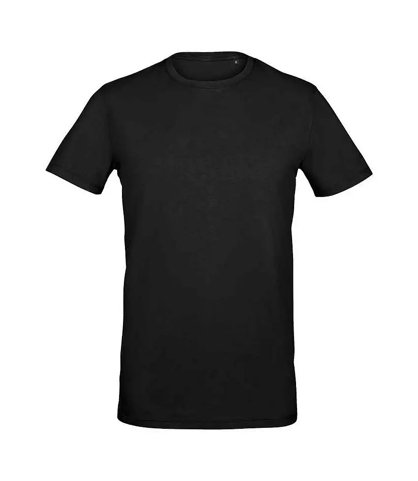 Mens Millenium Stretch T-shirt Deep Black SOLS