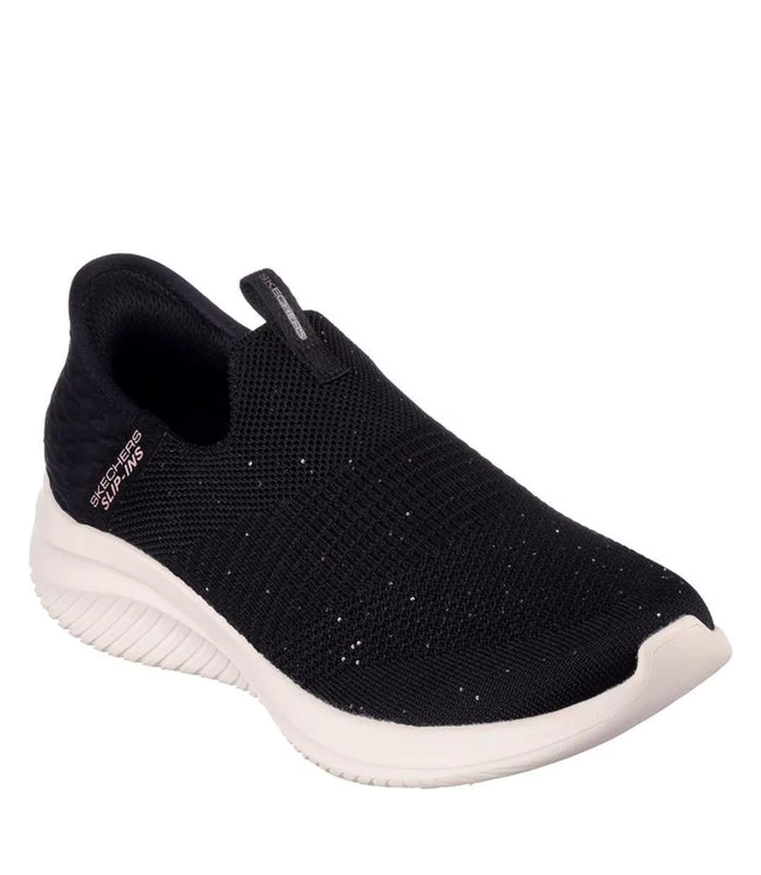 Womens/ladies Ultra Flex 3.0 Trainers Black Rose Gold Skechers