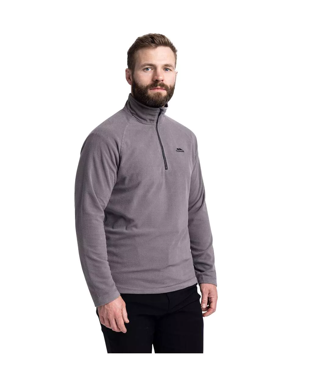 Mens Blackford Microfleece Storm Grey Trespass