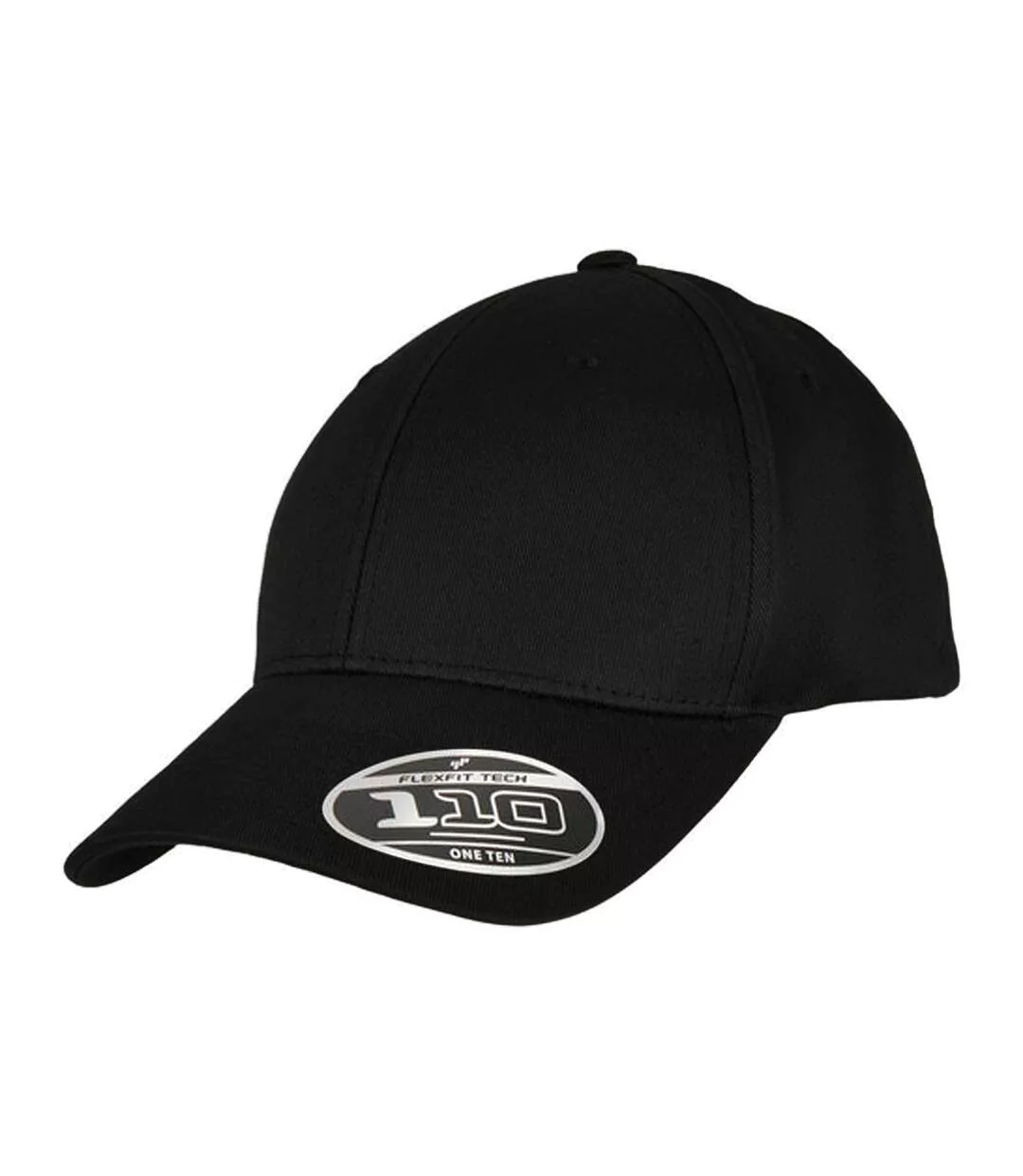 Unisex Adult Flexfit 110 Organic Baseball Cap Black Yupoong