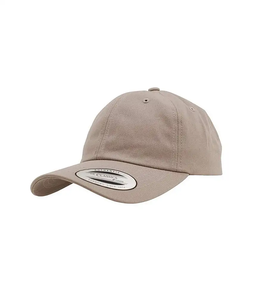 Flexfit 6panel Baseball Cap With Buckle Khaki Yupoong