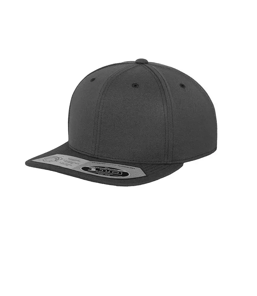 Flexfit Unisex 110 Plain Fitted Snapback Cap Grey Yupoong