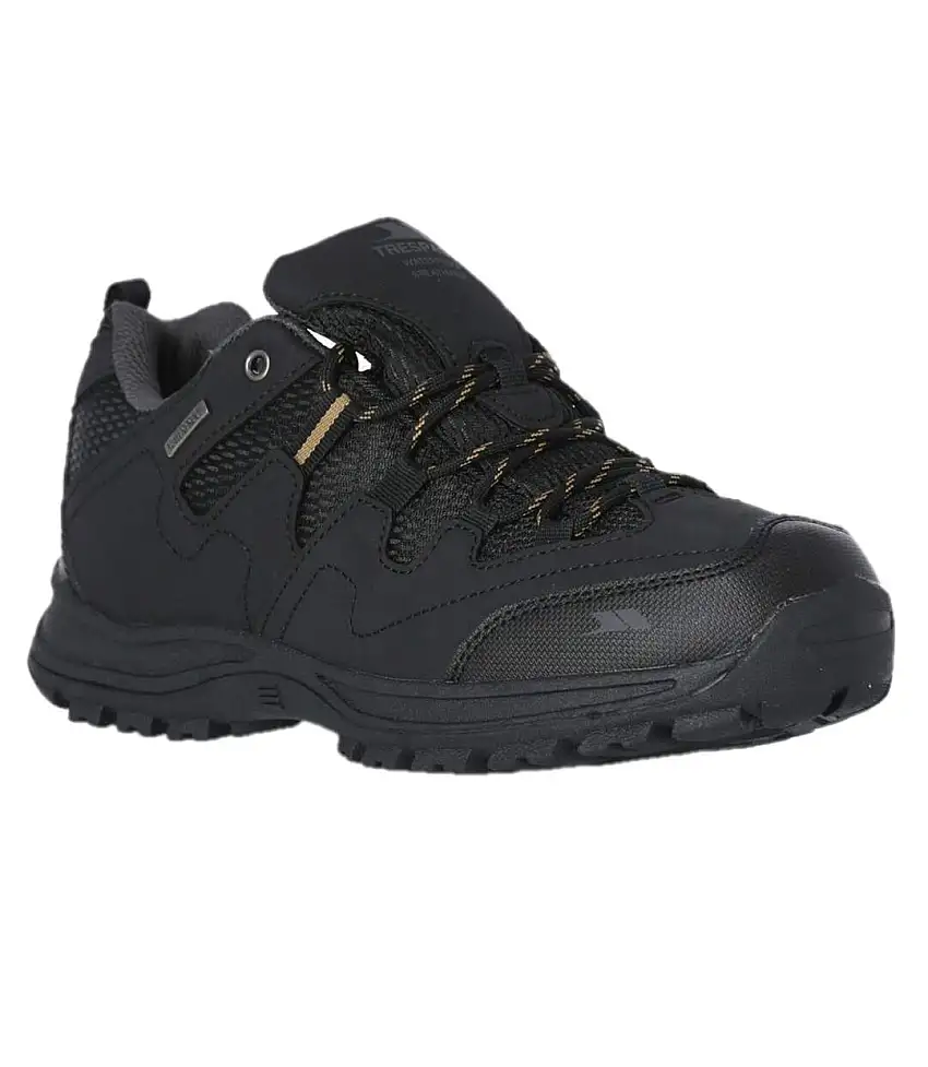 Mens Finley Low Cut Hiking Shoes Black Trespass