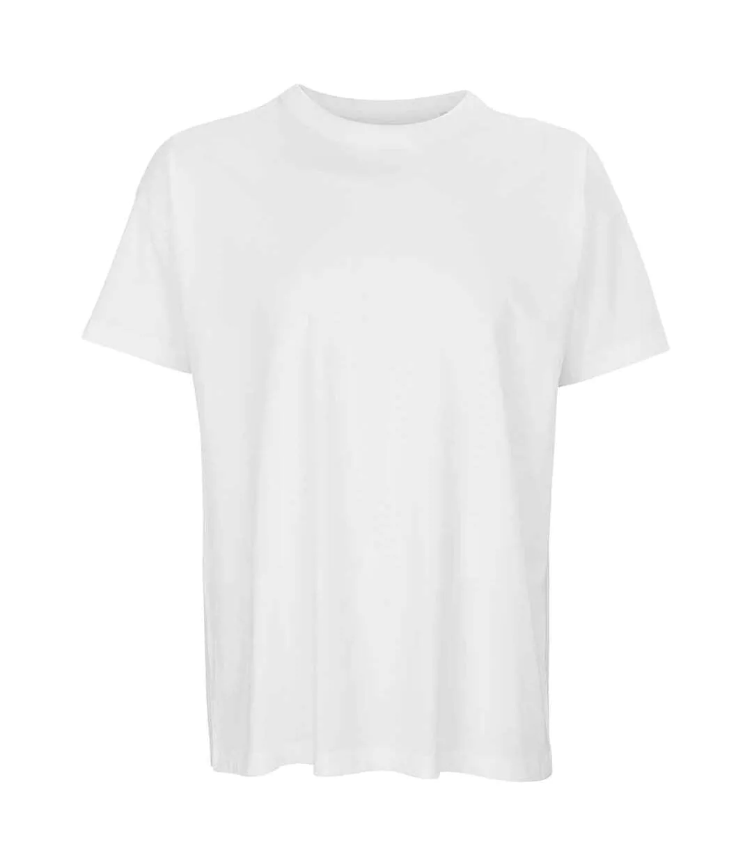 Mens Boxy Organic Oversized T-shirt White SOLS