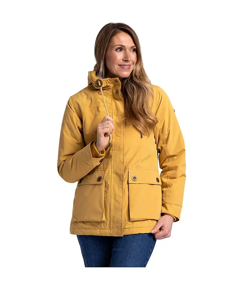 Womens/ladies Token Waterproof Jacket Honeybee Trespass