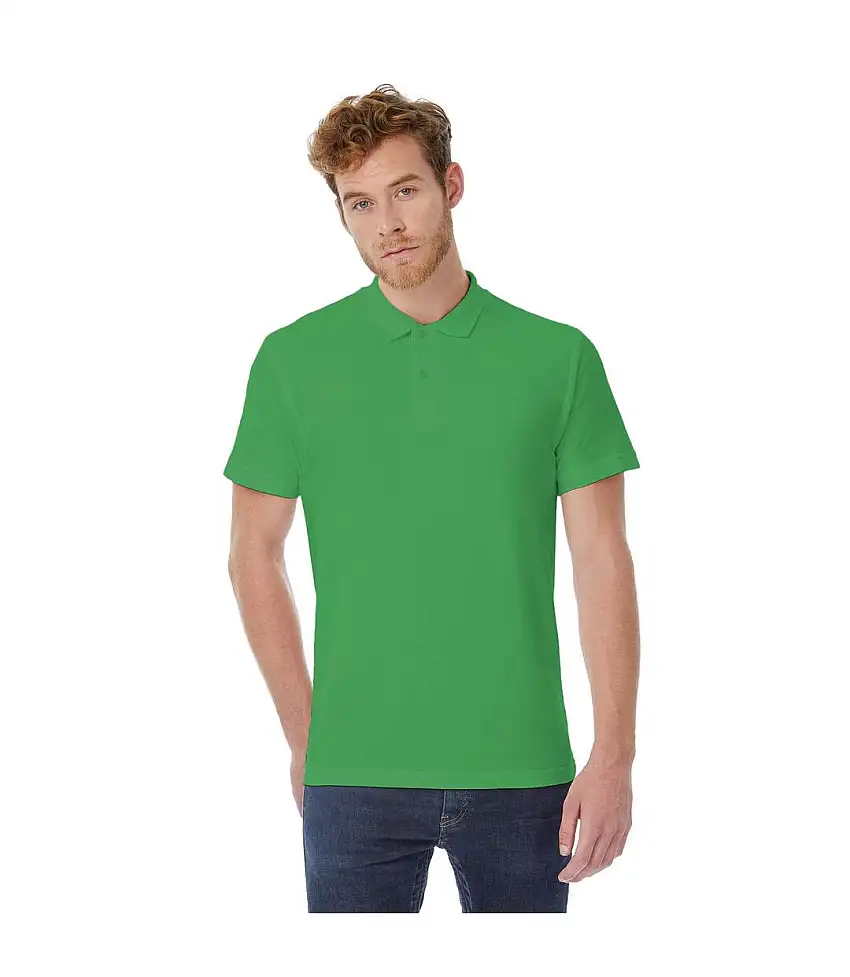 B&C ID.001 Unisex Adults Short Sleeve Polo Shirt (Kelly Green) - UTBC1285