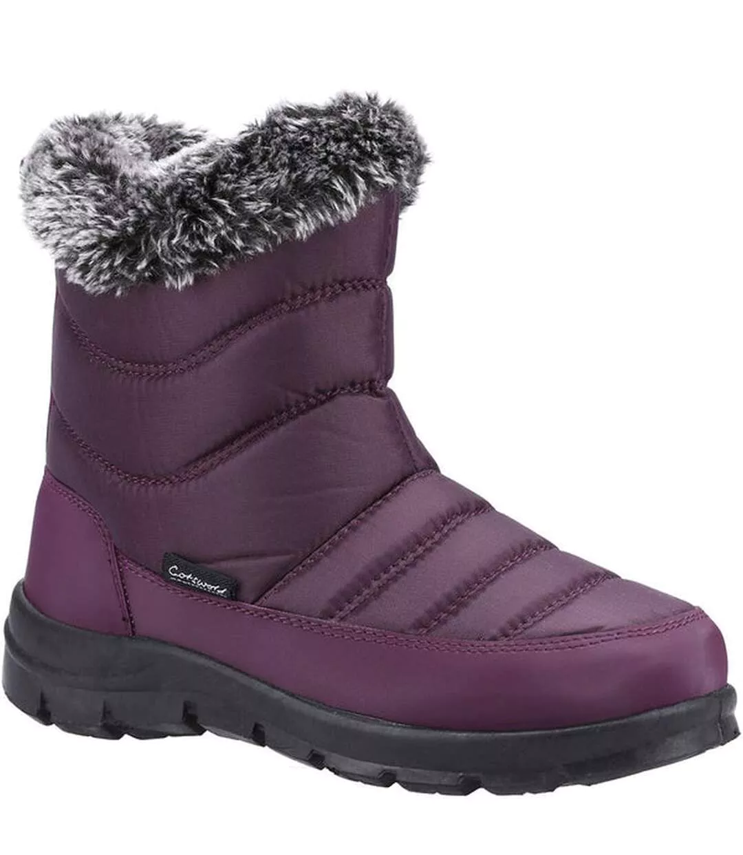 Womens/ladies Longleat Wellington Boots Purple Cotswold