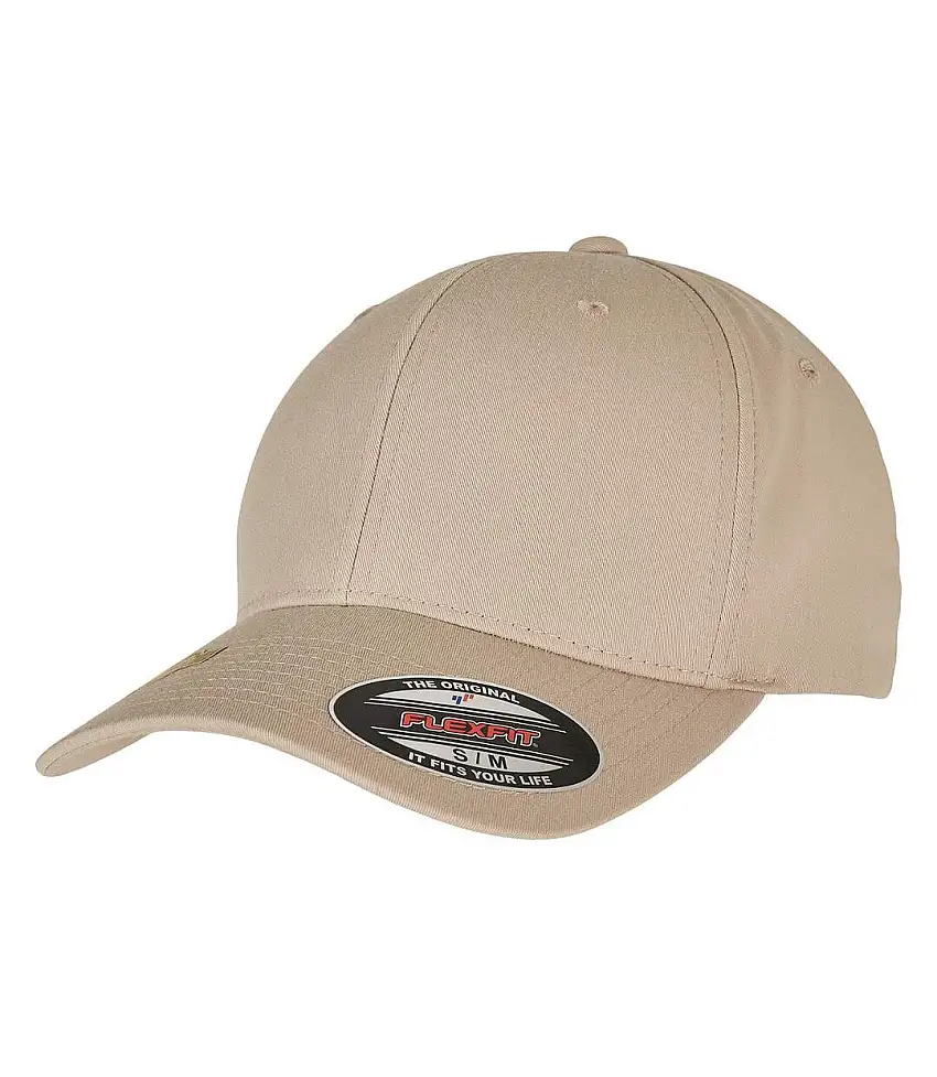 Unisex Adult Flexfit Recycled Polyester Baseball Cap Khaki Yupoong