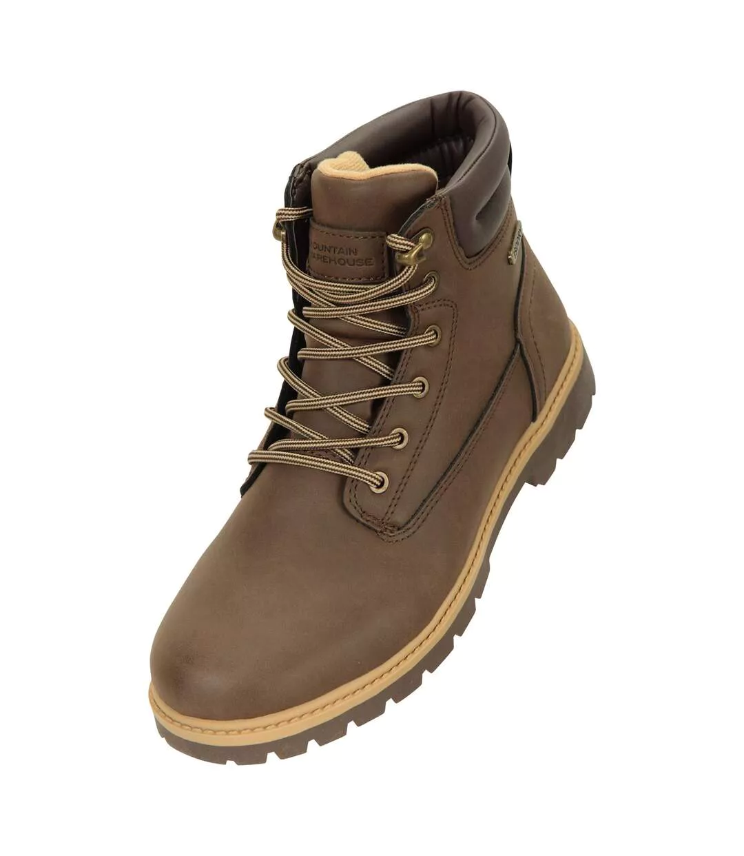 Womens/ladies Waterproof Ankle Boots Brown Mountain Warehouse