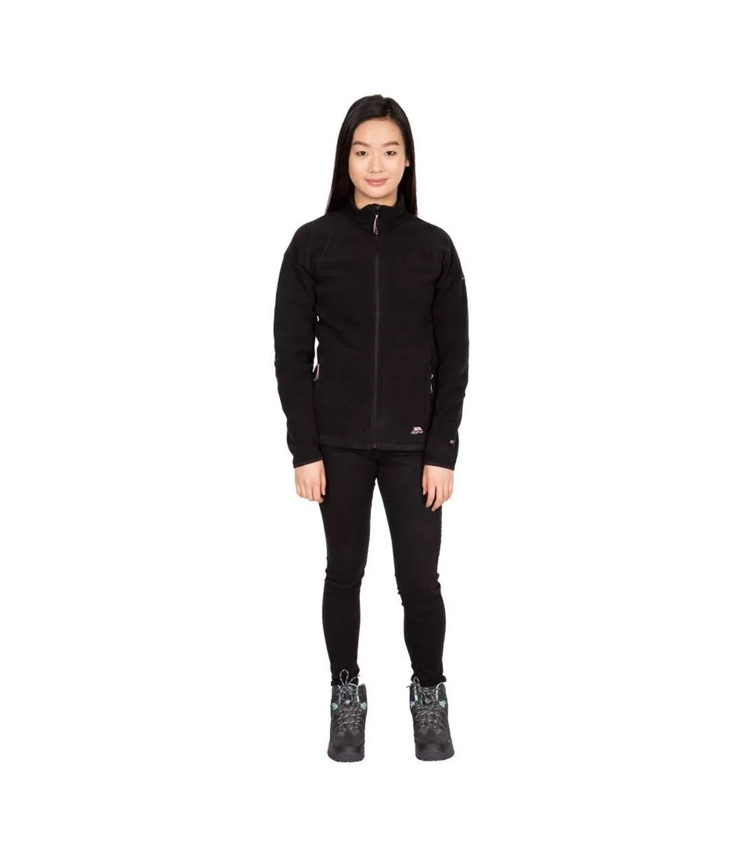 Womens/ladies Nonstop Fleece Jacket Black Trespass