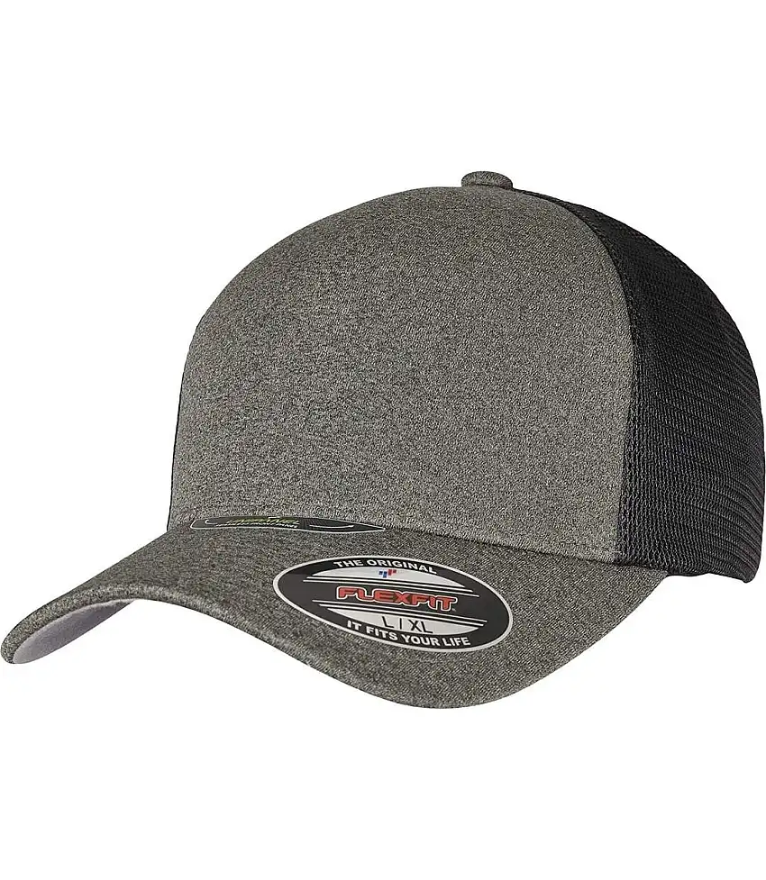 Unisex Adult Flexfit Trucker Cap Olive Black Yupoong