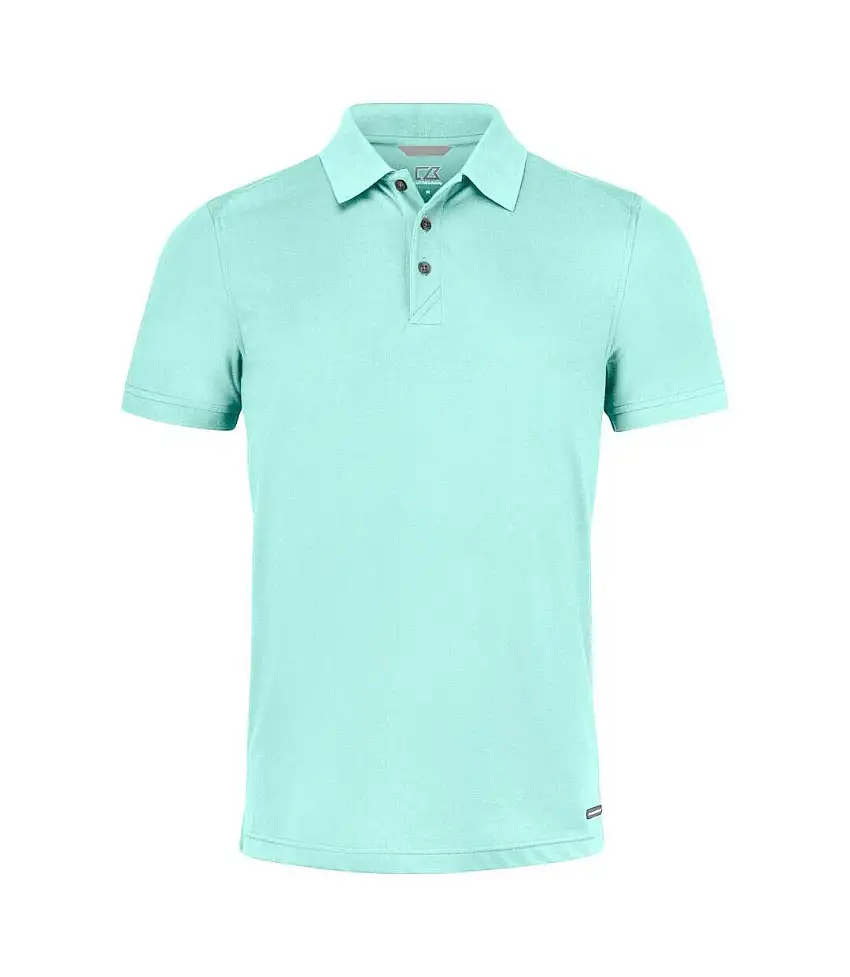 Mens Advantage Polo Shirt Light Turquoise Cutter & Buck