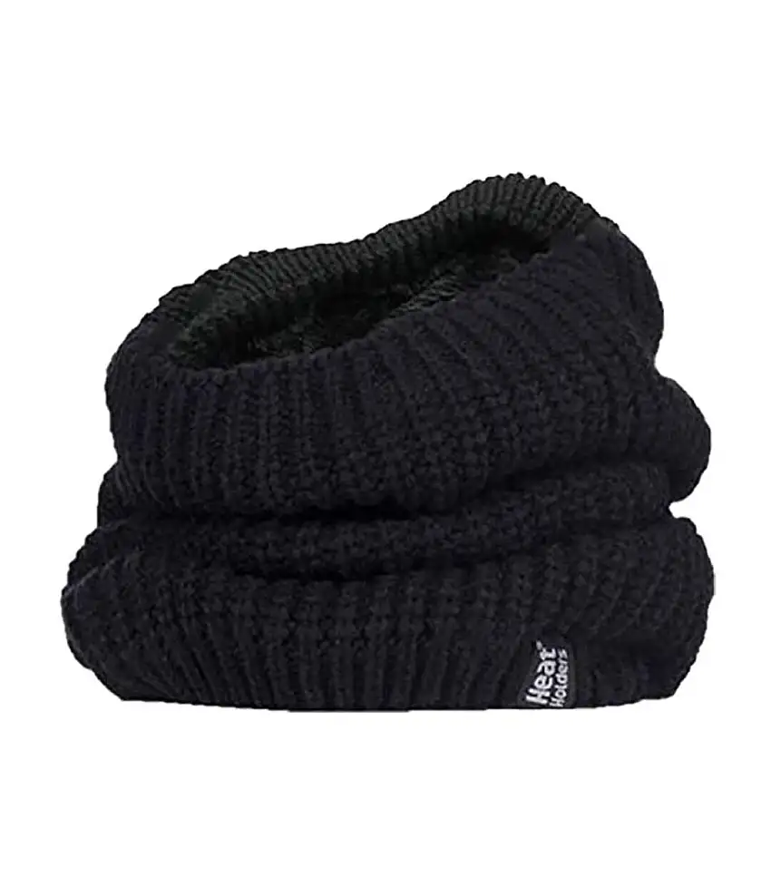 Ladies Winter Warm Fleece Lined Chunky Knit Thermal Neck Warmer