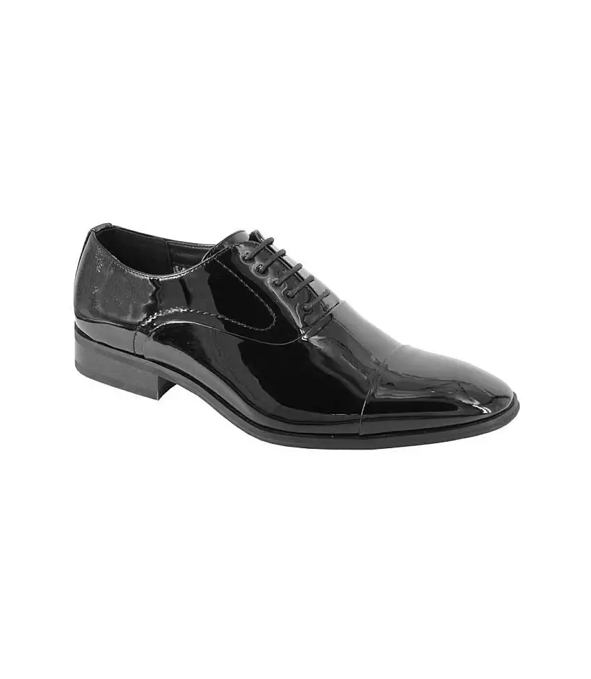 Mens Patent Pu Oxfords Black Goor