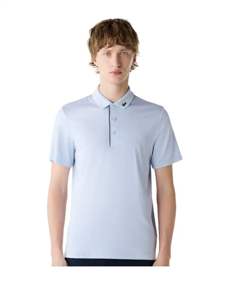 Mens Regular Polo Shirt Blue Lacoste