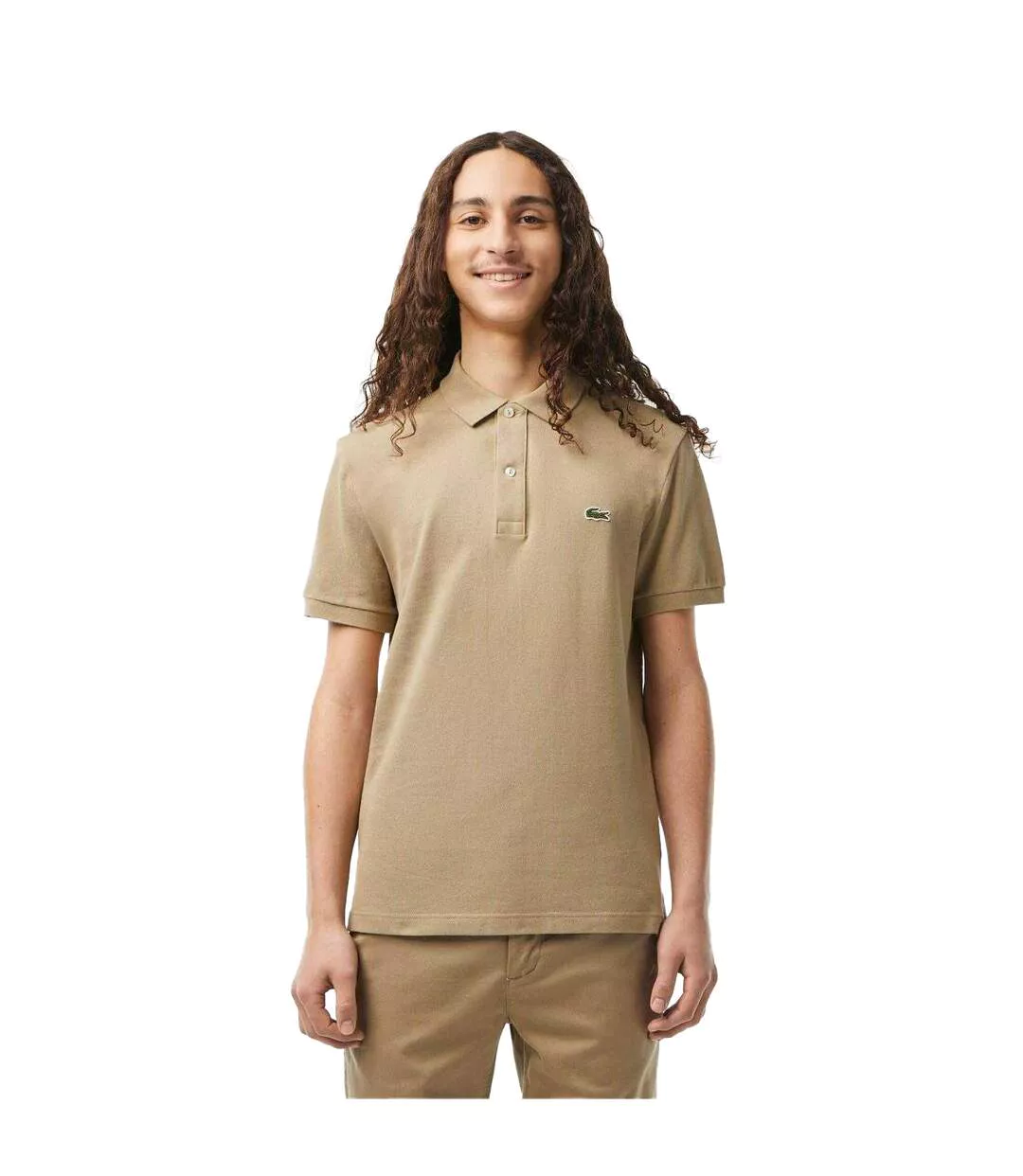 Unisex Adult L.12.12 Pique Slim Polo Shirt Beige Lacoste