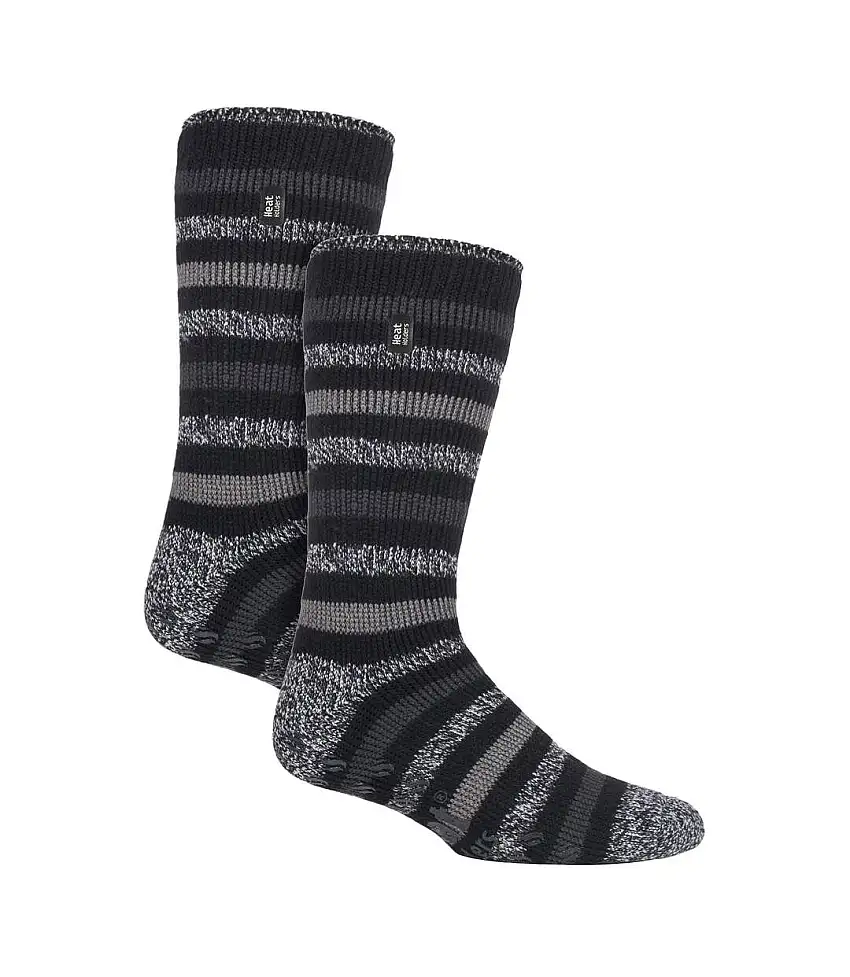 2 Pair Mens Winter Crew Slipper Socks