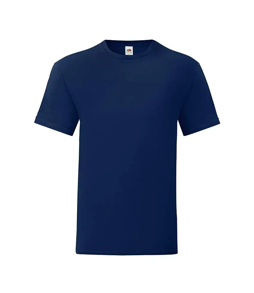 Mens Iconic 150 T-shirt Navy Blue Fruit Of The Loom