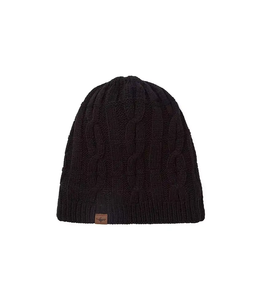 Mens Waterproof Cold Weather Cable Knit Beanie Hat