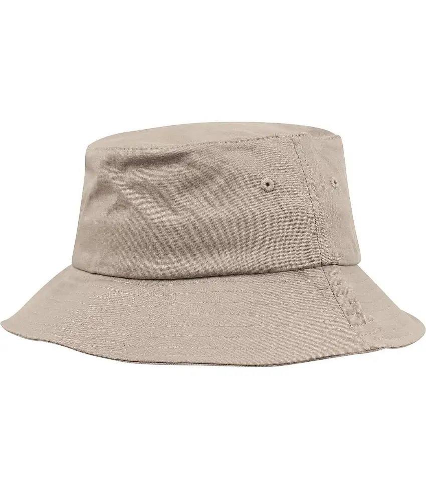 Flexfit By Adults Unisex Cotton Twill Bucket Hat Khaki Yupoong