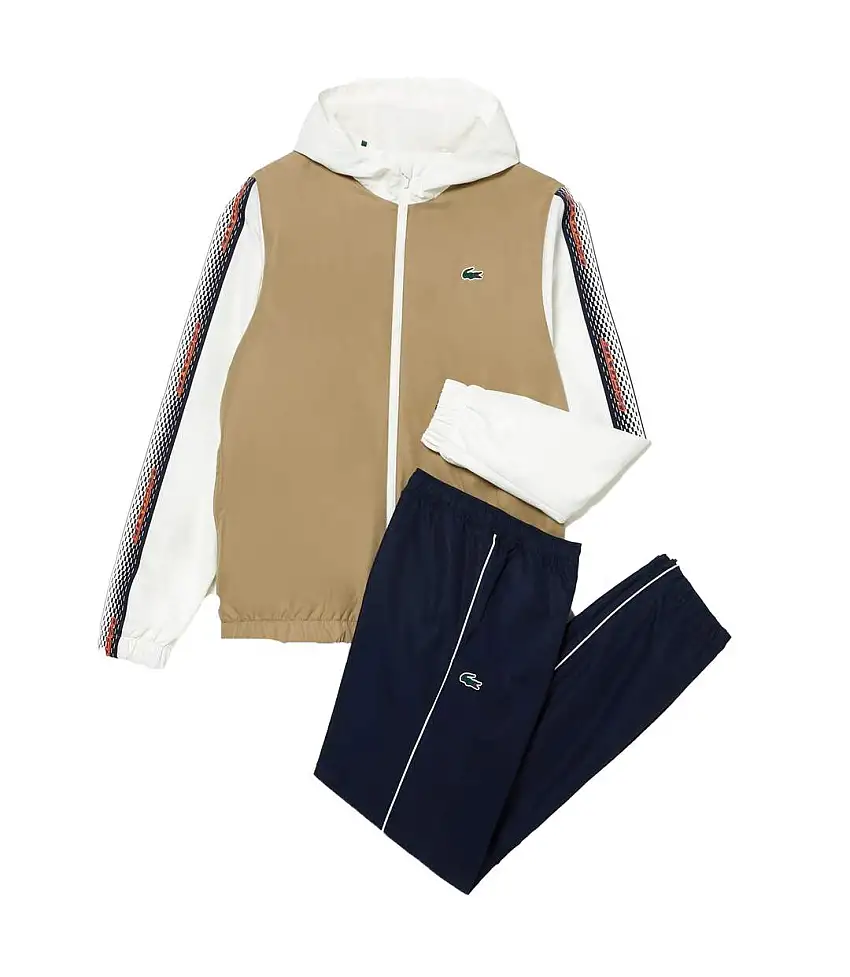 Mens Tennis Regular Tracksuit Beige Lacoste