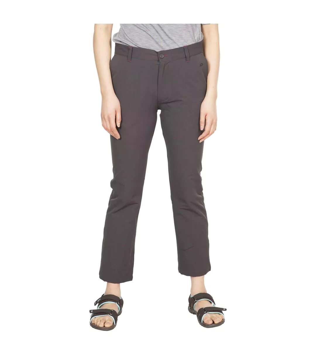 Womens/ladies Zulu Cropped Trousers Dark Grey Trespass