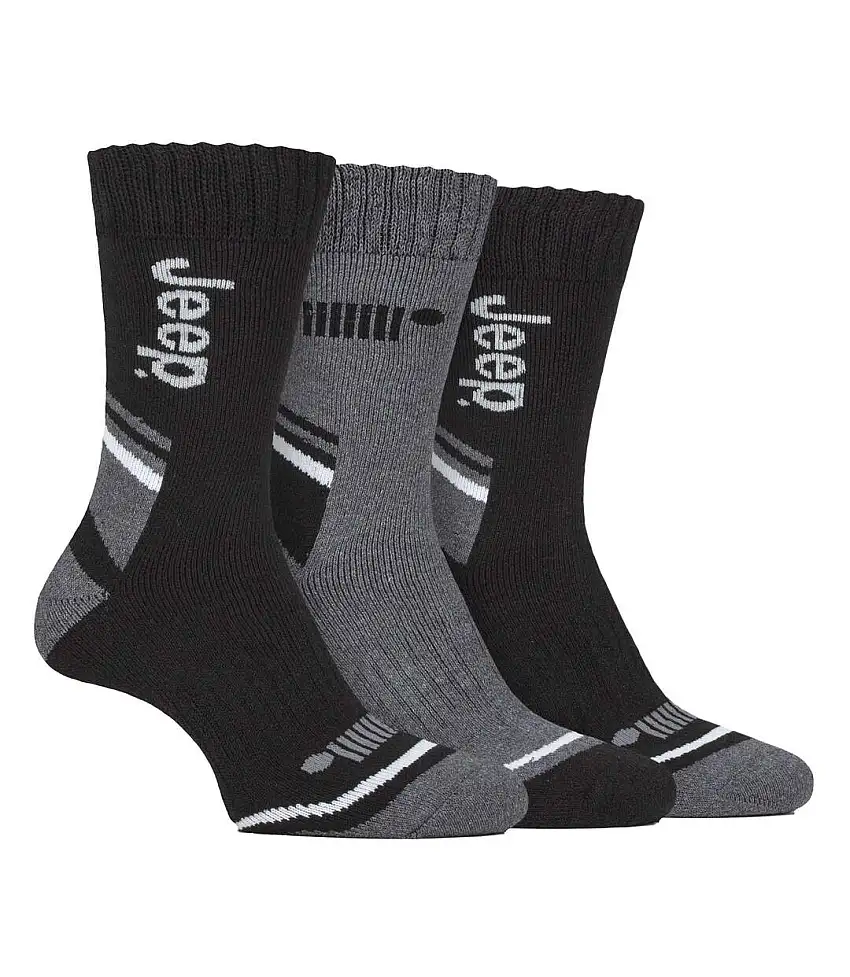 3 Pack Mens Walking Boot Socks | Performance Outdoor Socks for Hiking
