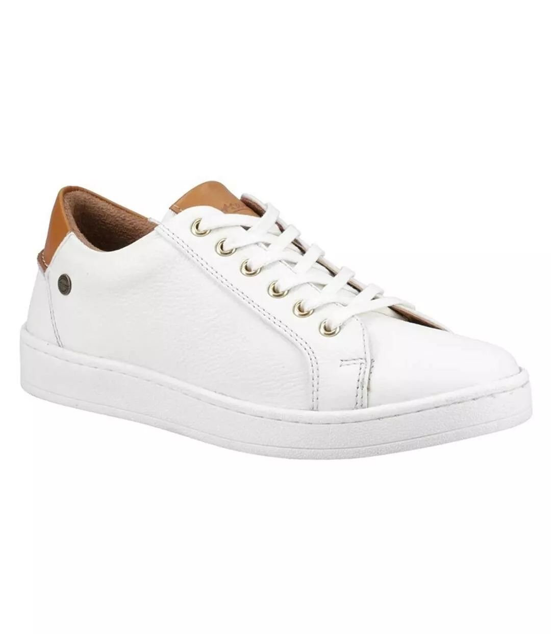Mens Radcot Leather Trainers White Cotswold