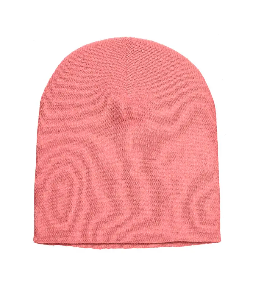 Flexfit Unisex Heavyweight Standard Beanie Winter Hat Coral Yupoong