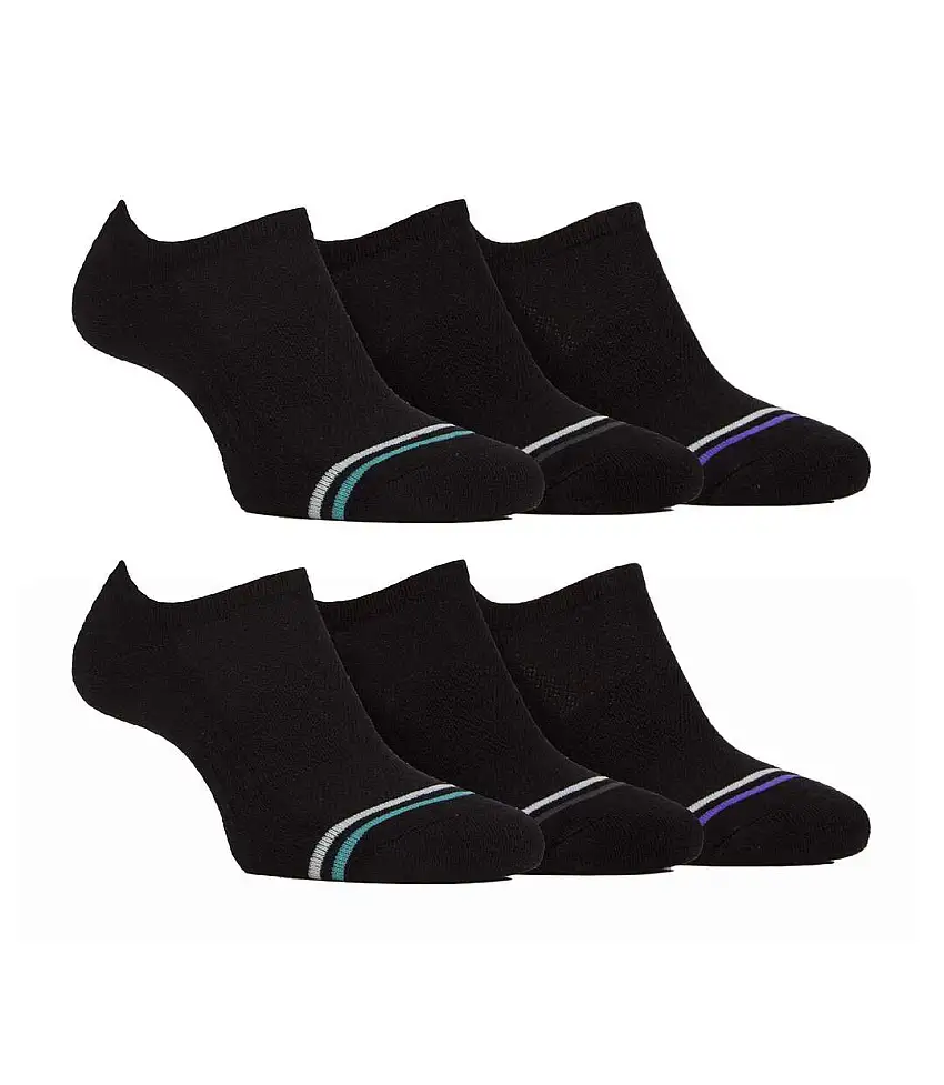 6 Pack Mens Soft Breathable Bamboo No Show Socks