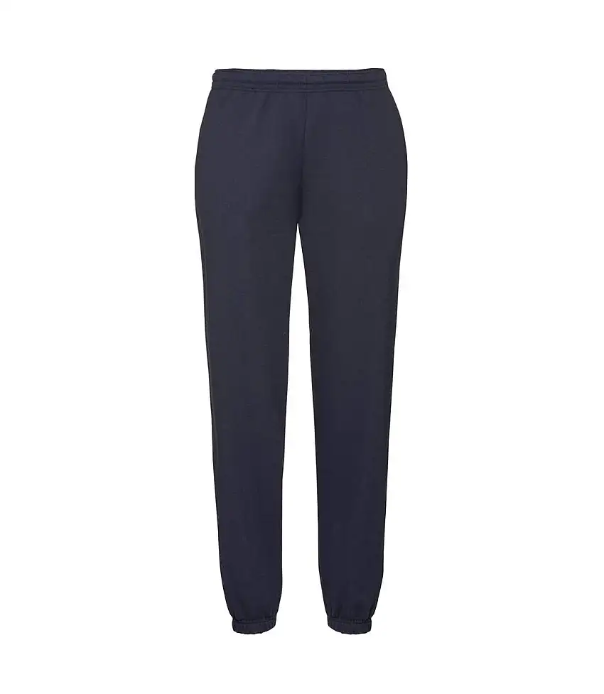 Mens Elasticated Cuff Jogging Bottoms Deep Navy Fruit Of The Loom