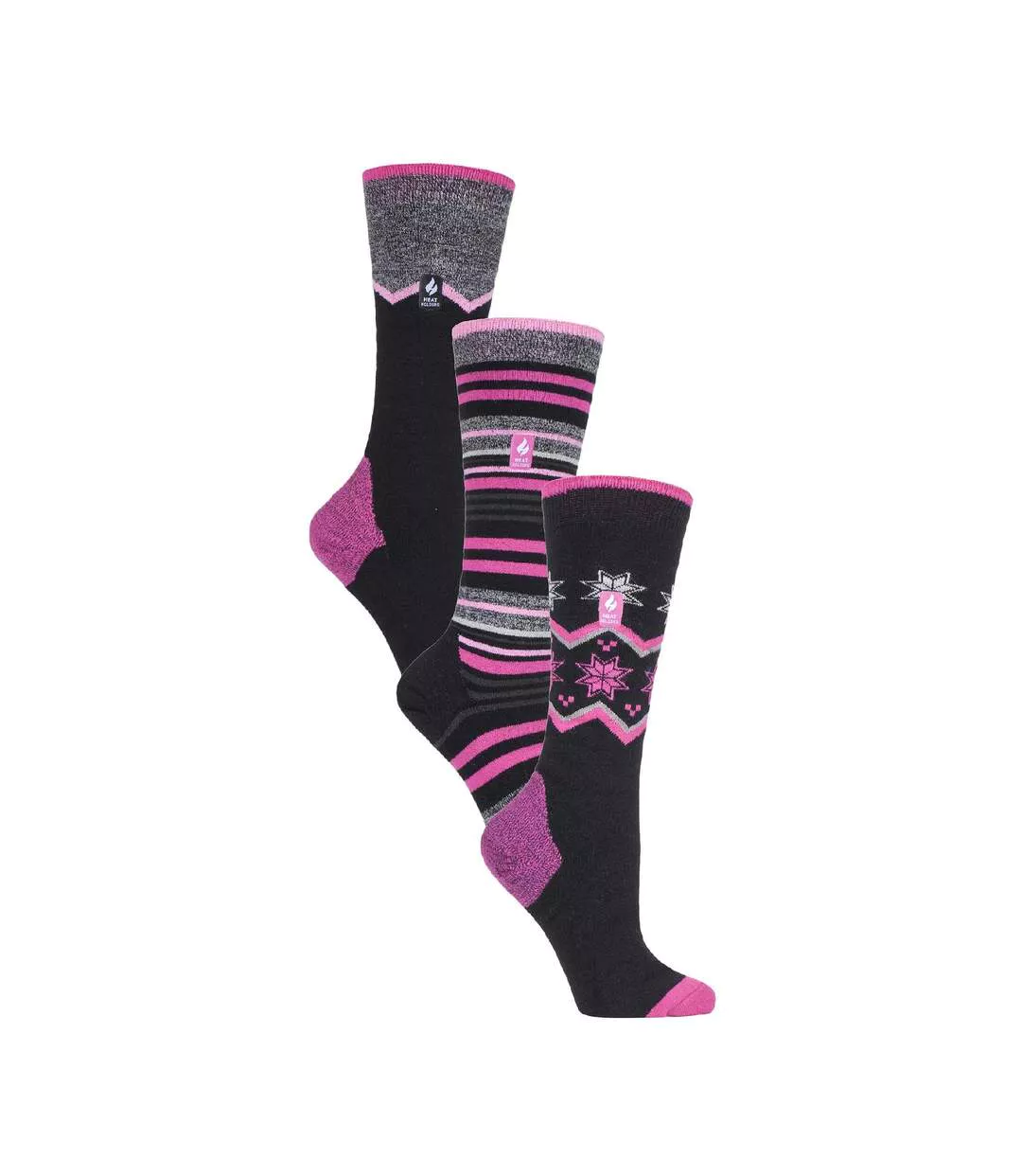 3 Pair Multipack Ultra Lightweight Womens Thermal Ski Socks