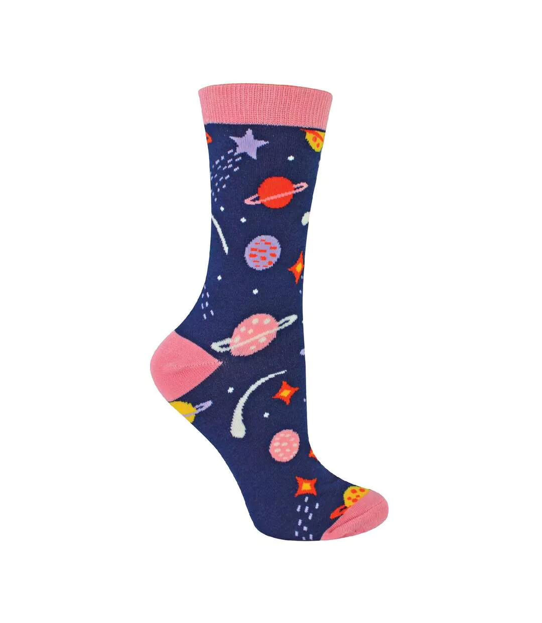 1 Pack Ladies Novelty Space Enthusiast Bamboo Socks