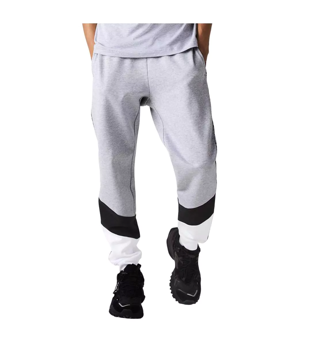 Mens Fleece Logo Jogging Bottoms Grey Lacoste