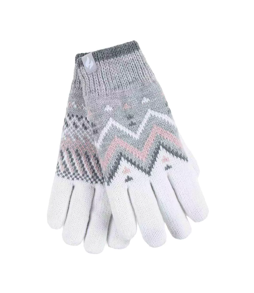 Ladies Patterned Fleece Lined Warm Thermal Gloves for Winter