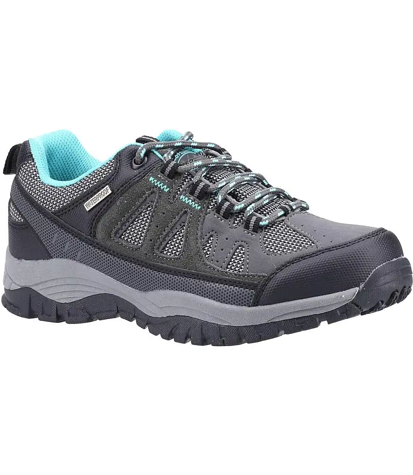 Womens/ladies Maisemore Suede Hiking Boots Grey Cotswold