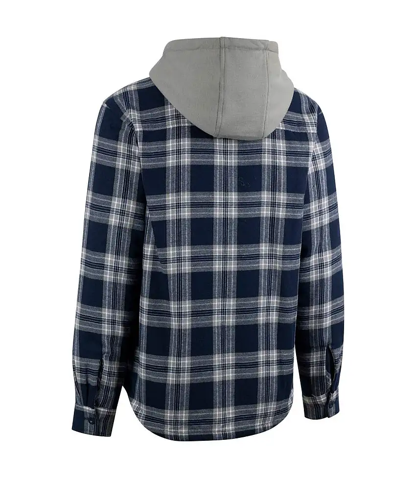 Mens Randie Checked Shirt Jacket Navy Trespass