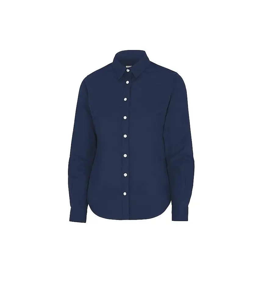 Womens/ladies Twill Shirt Navy Cottover
