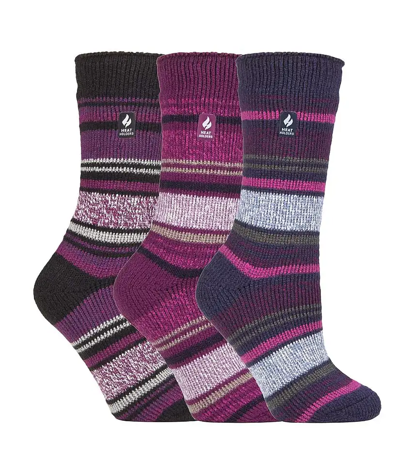 Set of 3 Insulated Thermal Ladies Socks for Ultimate Cold Weather Comfort