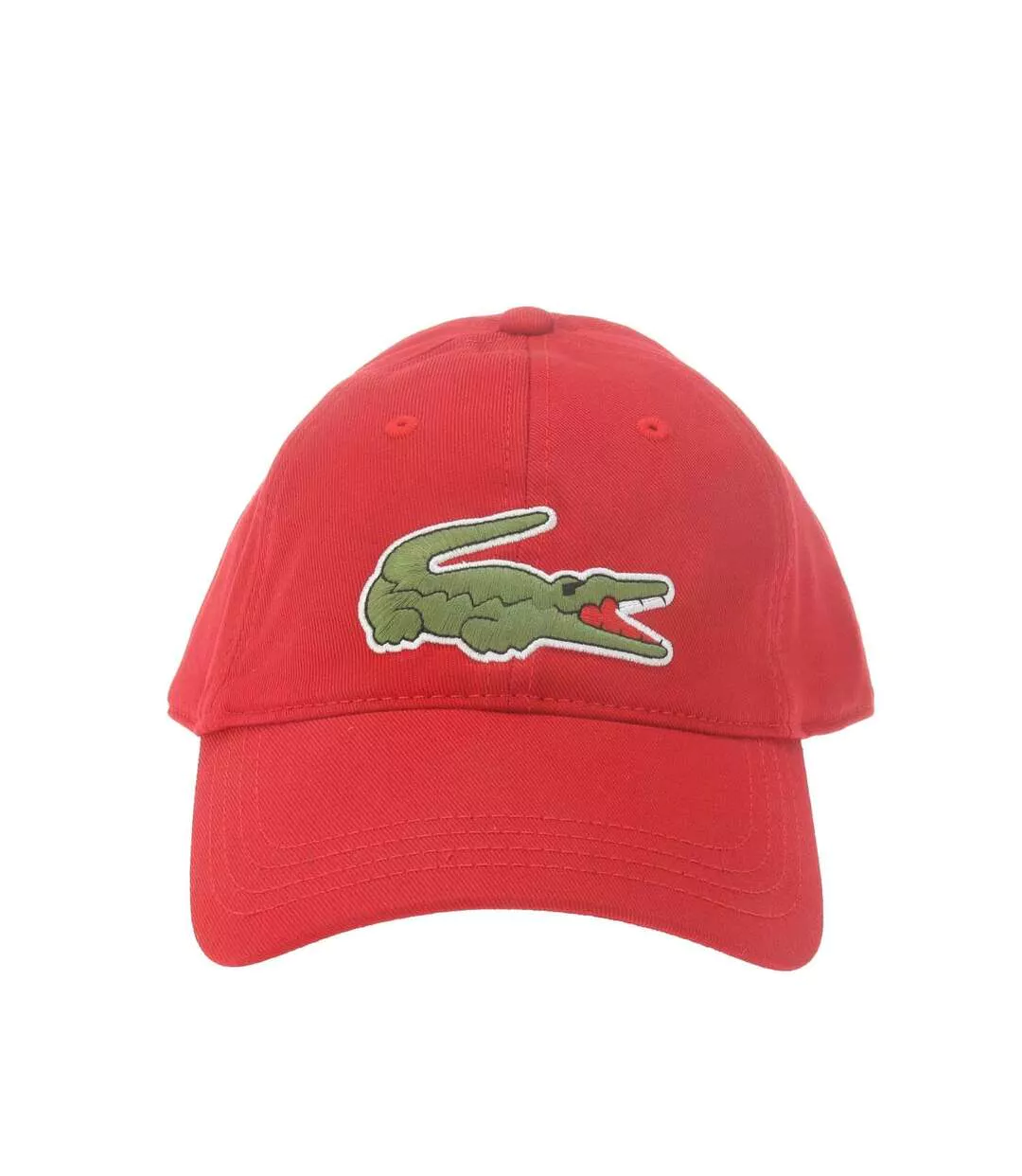 Unisex Adult Adjustable Cotton Twill Baseball Cap Red Lacoste