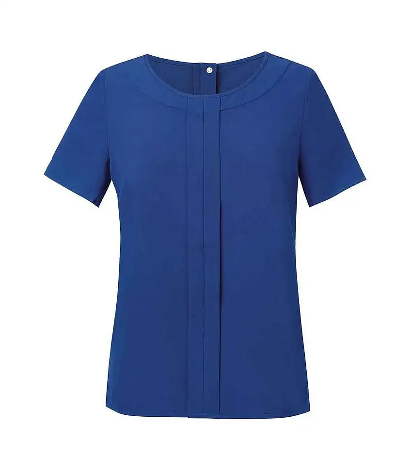 Womens/ladies Verona Short-sleeved Top Royal Blue Brook Taverner