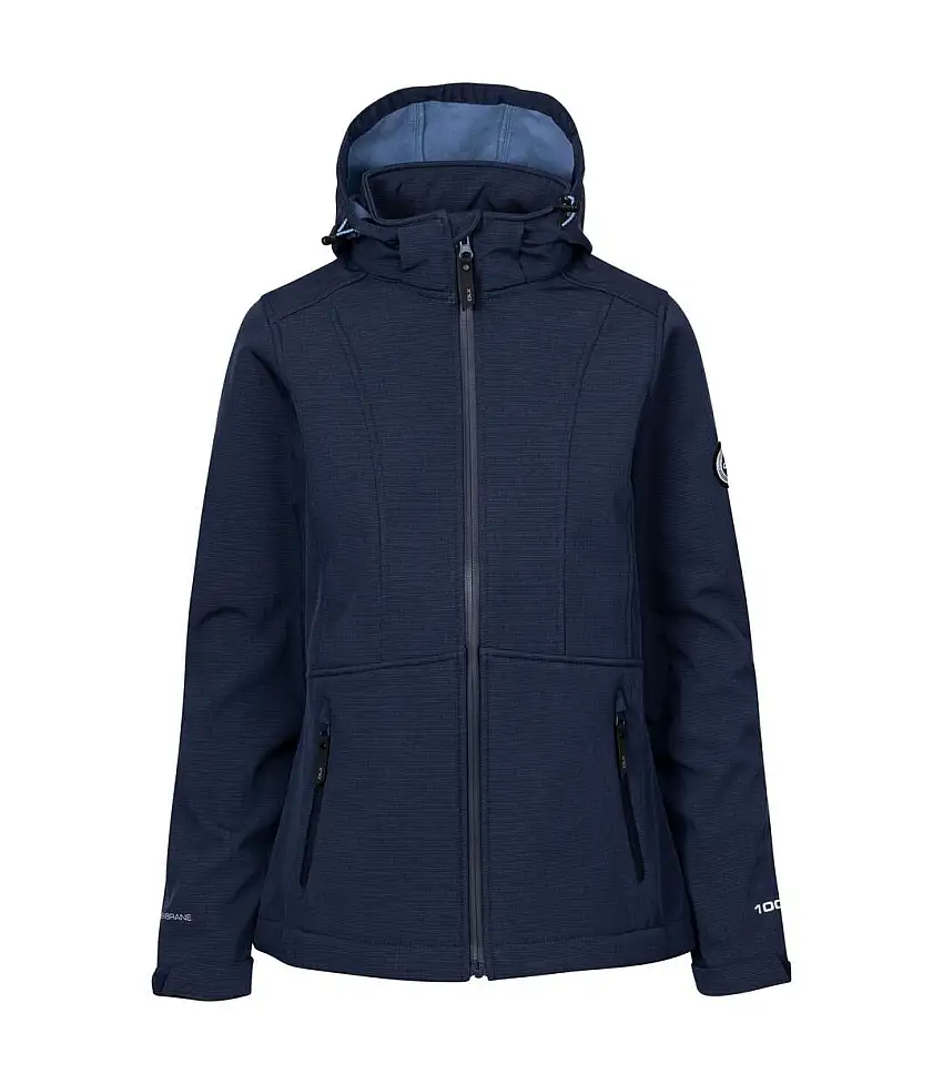 Mens Anak Soft Shell Jacket Navy Marl Trespass