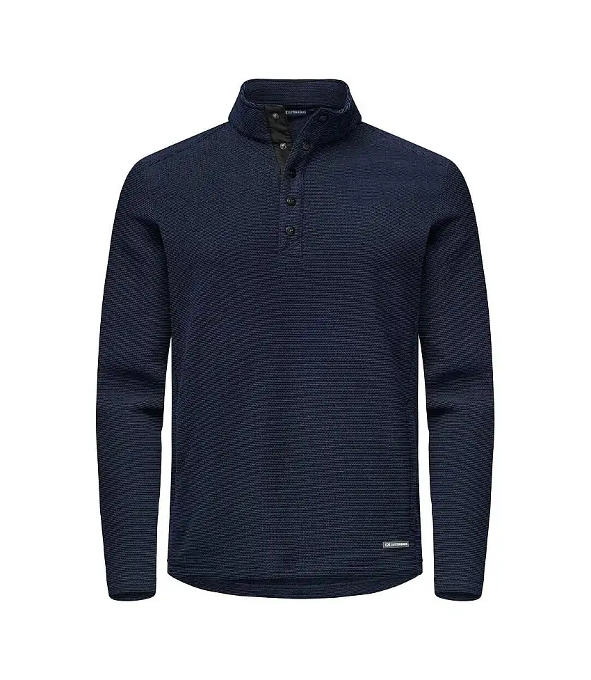 Mens Hunts Point Fleece Top Dark Navy Cutter & Buck