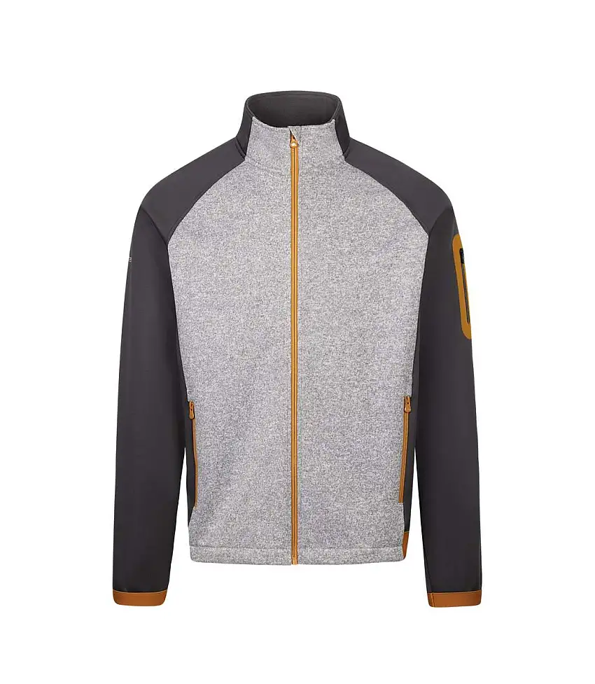 Mens At300 Foxearth Full Zip Fleece Jacket Grey Marl Trespass