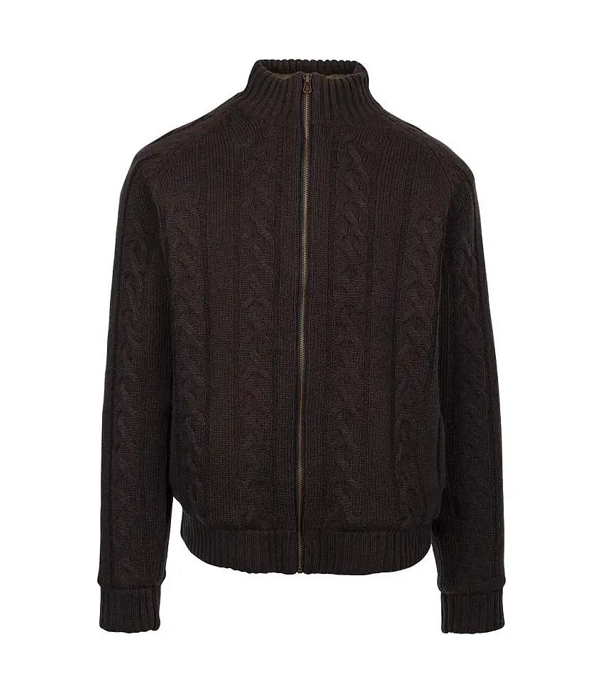 Mens Dipton Knitted Jacket Dark Grey Trespass