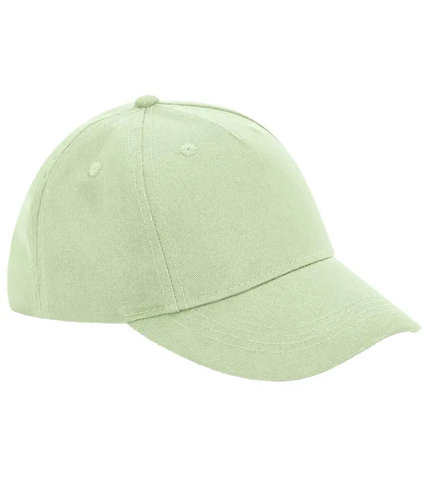 5 Panel Organic Cotton Baseball Cap Pistachio Beechfield