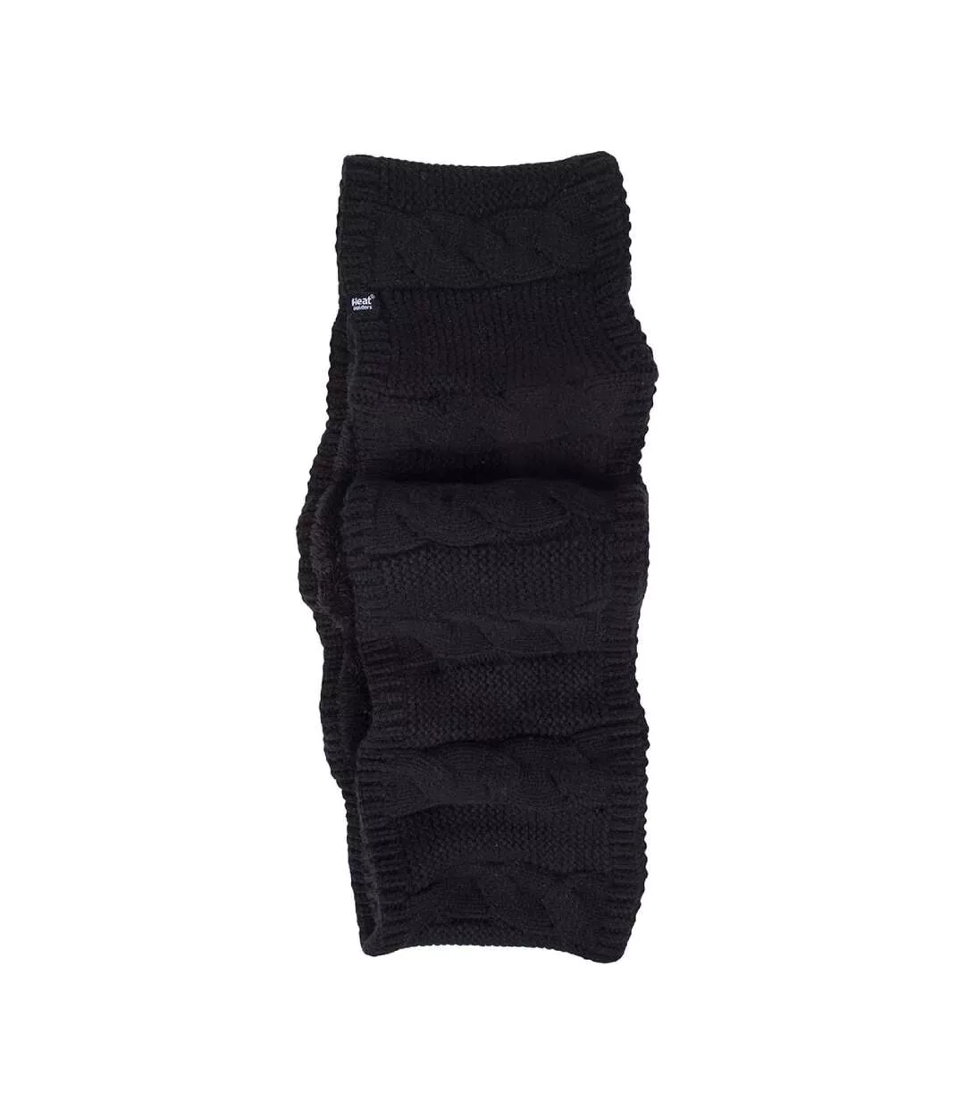 Ladies Winter Fleece Lined Cable Knit Thermal Snood Infinity Scarf